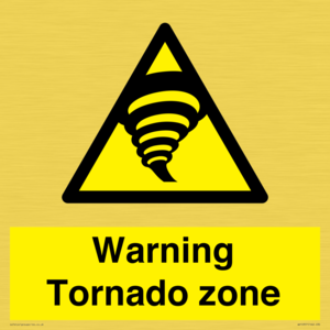 Warning Tornado zone
